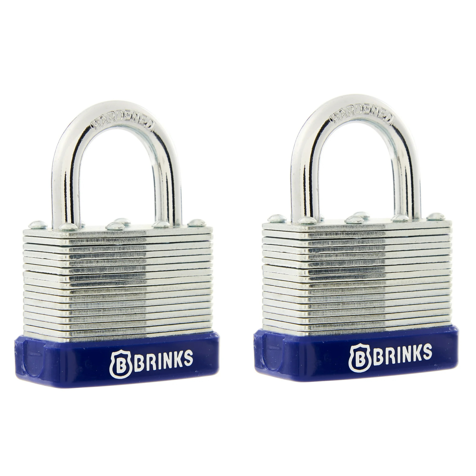 Brinks Laminated Steel 40mm Keyed Padlock with 7/8in Shackle, 2 Pack - Walmart.com | Walmart (US)