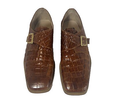 Men's Fortune from Liberty Article 10.5 Brown Choco Snake Skin Leather Workwear  | eBay | eBay US