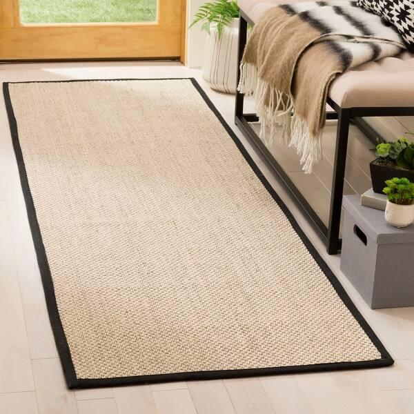 SAFAVIEH Natural Fiber Pacific Casual Border Sisal Rug - Bed Bath & Beyond - 11041143 | Bed Bath & Beyond