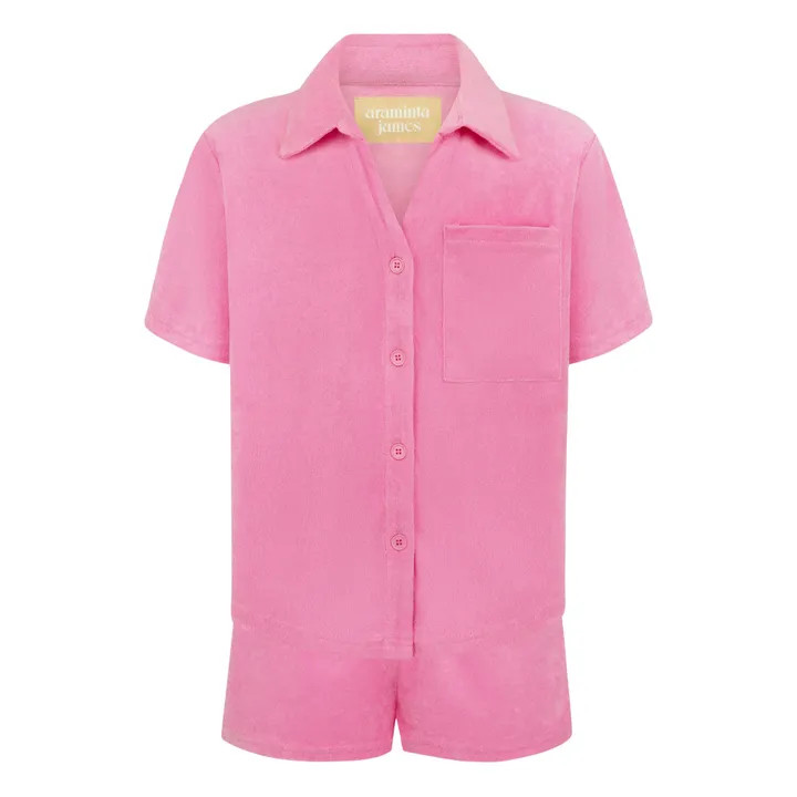 Terry Shirt & Shorts Set | Pink | Smallable