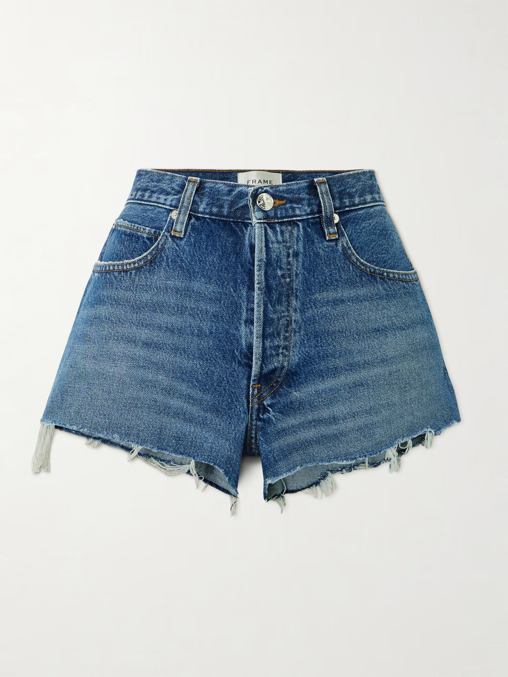 The Hang distressed denim shorts | NET-A-PORTER (UK & EU)