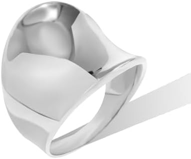 Chunky Rings for Women Size 6-11 Statement Rings Thumb Rings Bold Thick Ring Fashion Wide Band Ri... | Amazon (US)