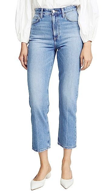 High Rise Straight Ankle Jeans | Shopbop