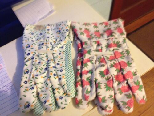 2 pair of women's gardening gloves, sold in Dollar General, average hand size  | eBay | eBay US