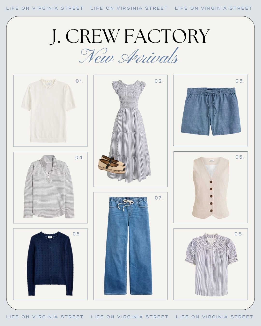 J.Crew factory new arrivals  🙌🏻🙌🏻￼

#LTKSeasonal #LTKMothersDay #LTKdayinmylife