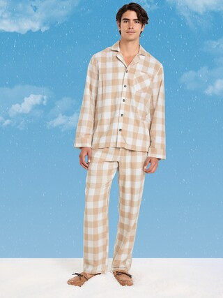Plaid Flannel Pajama Set for Men | Old Navy (US)