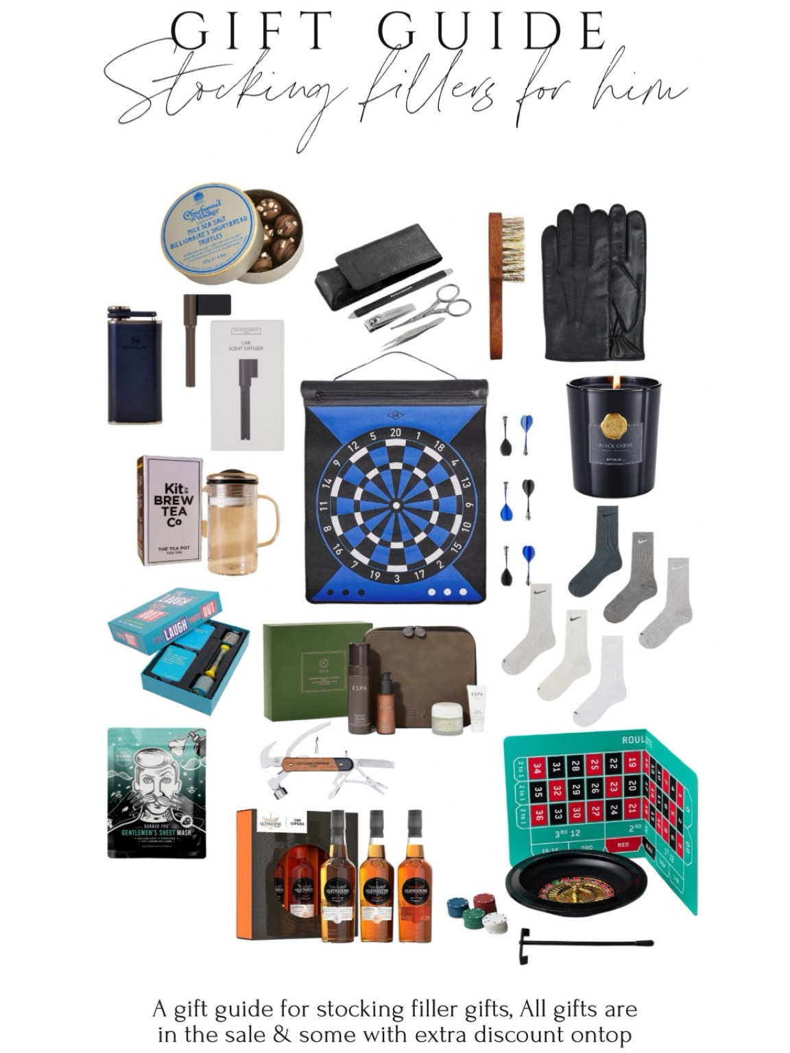 Gift guide | stocking fillers for him 

#LTKCyberWeek #LTKGiftGuide #LTKCyberSaleUK