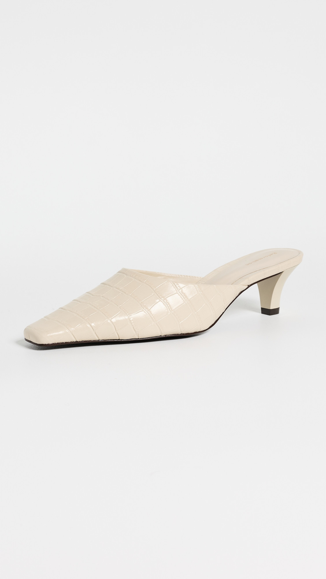 Jeanne Heeled Mules - Almond Croc | Shopbop
