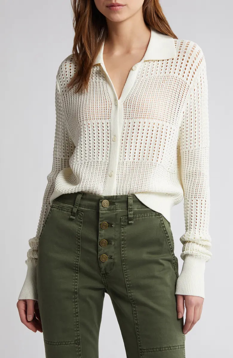 Open Stitch Shrunken Cardigan | Nordstrom