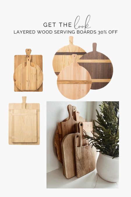 Wood serving boards 30% off today! I love styling these on my kitchen counter  

#LTKstyletip #LTKsalealert #LTKhome