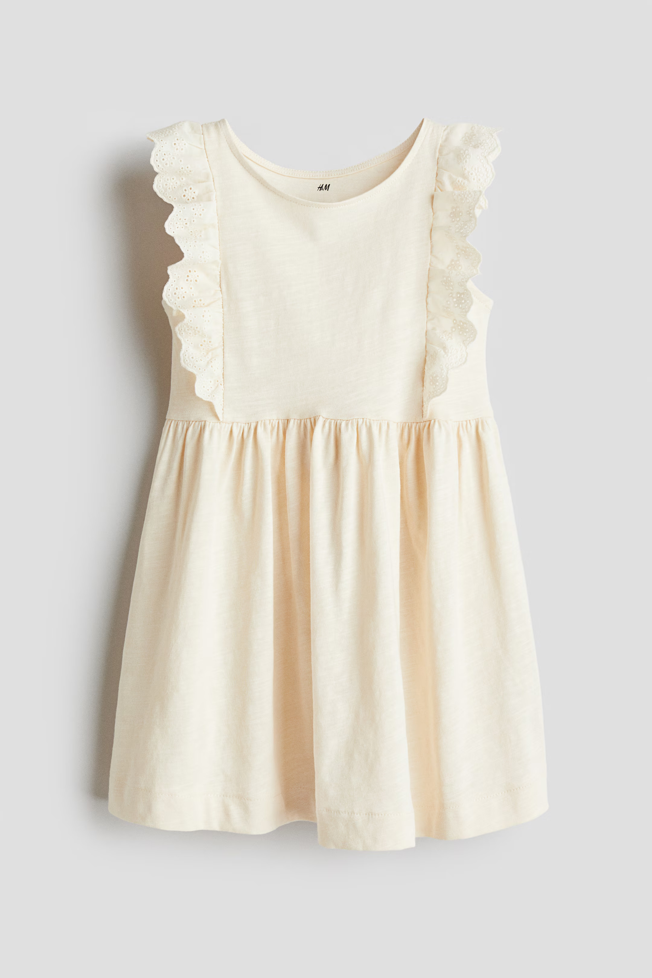Ruffle-Trimmed Cotton Dress | H&M (US + CA)