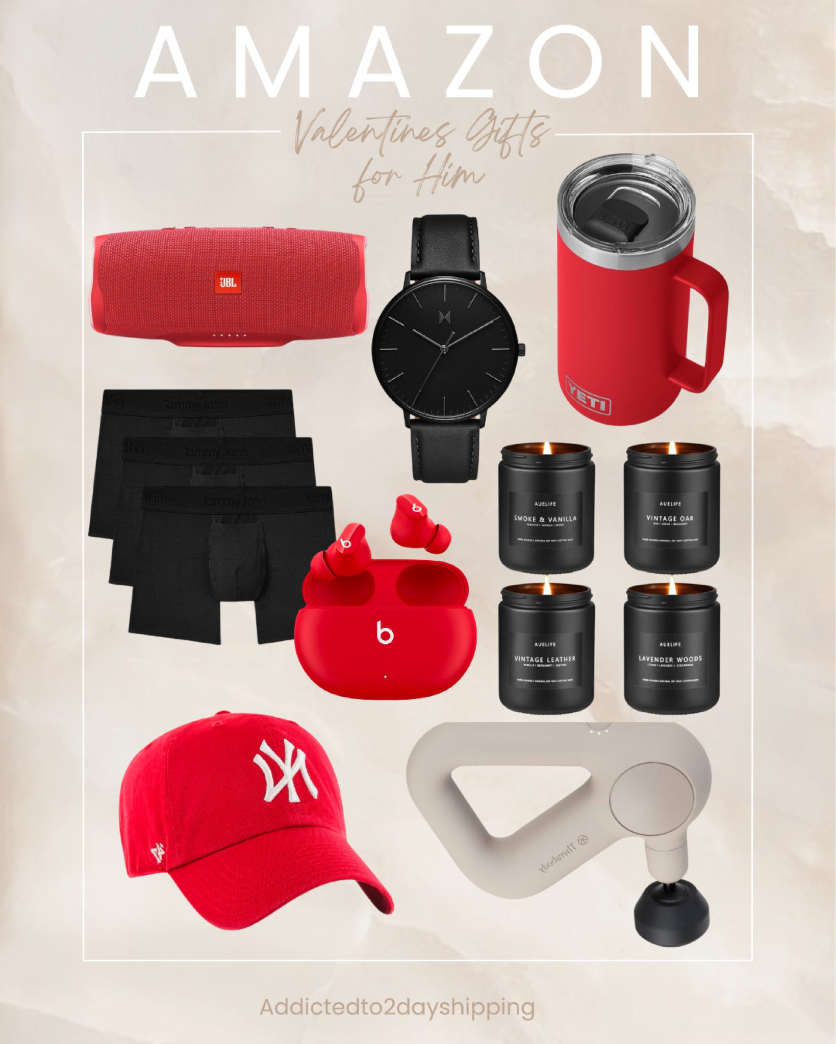 AMAZON- Valentines gifts for Him

If you struggle with what to get your significant other, I rounded up some great gift options for him!

Underwear, baseball cap, speaker, watch, candle, handheld massager, headphones, yeti cup



#LTKFindsUnder100 #LTKGiftGuide #LTKMens