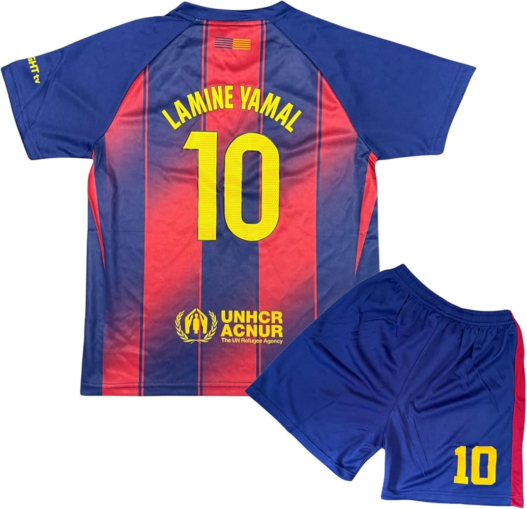 Yamal #10 Barca Home Soccer Jersey Youth Sizes Set | Amazon (US)