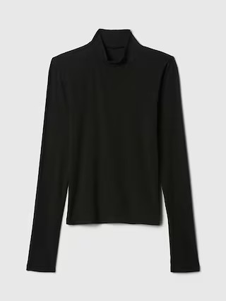 Modern Rib Cropped Mockneck Shirt | Gap (US)