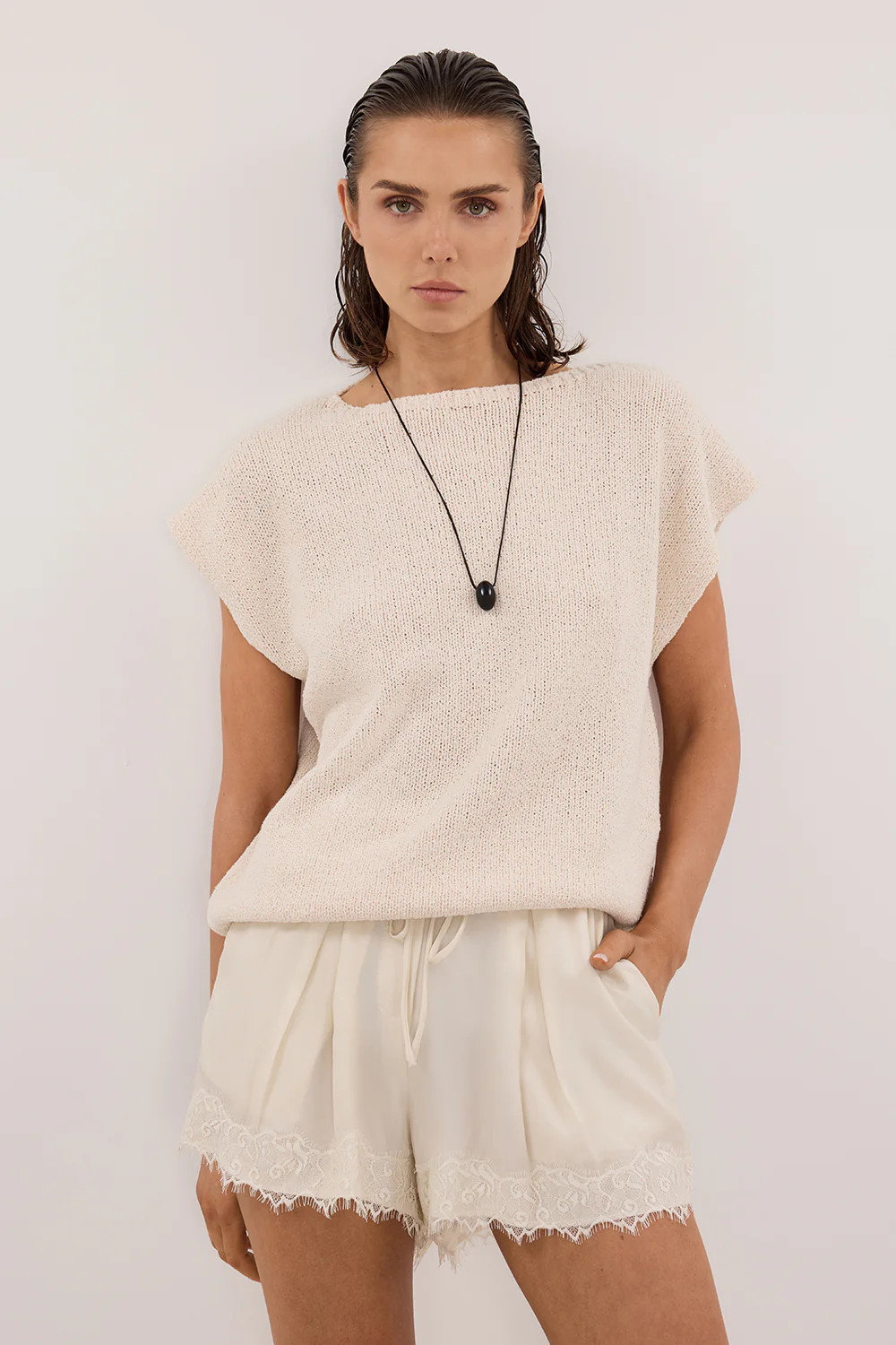 ASPEN SANDSTONE KNIT TOP | DISSH