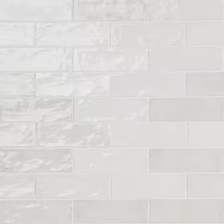 Kingston White 3 in. x 8 in. Polished Ceramic Wall Tile (5.38 sq. ft./case) | The Home Depot