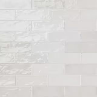 Ivy Hill Tile Kingston White 3 in. x 8 in. Glazed Ceramic Wall Tile (5.38 sq. ft./case) EXT3RD105... | The Home Depot
