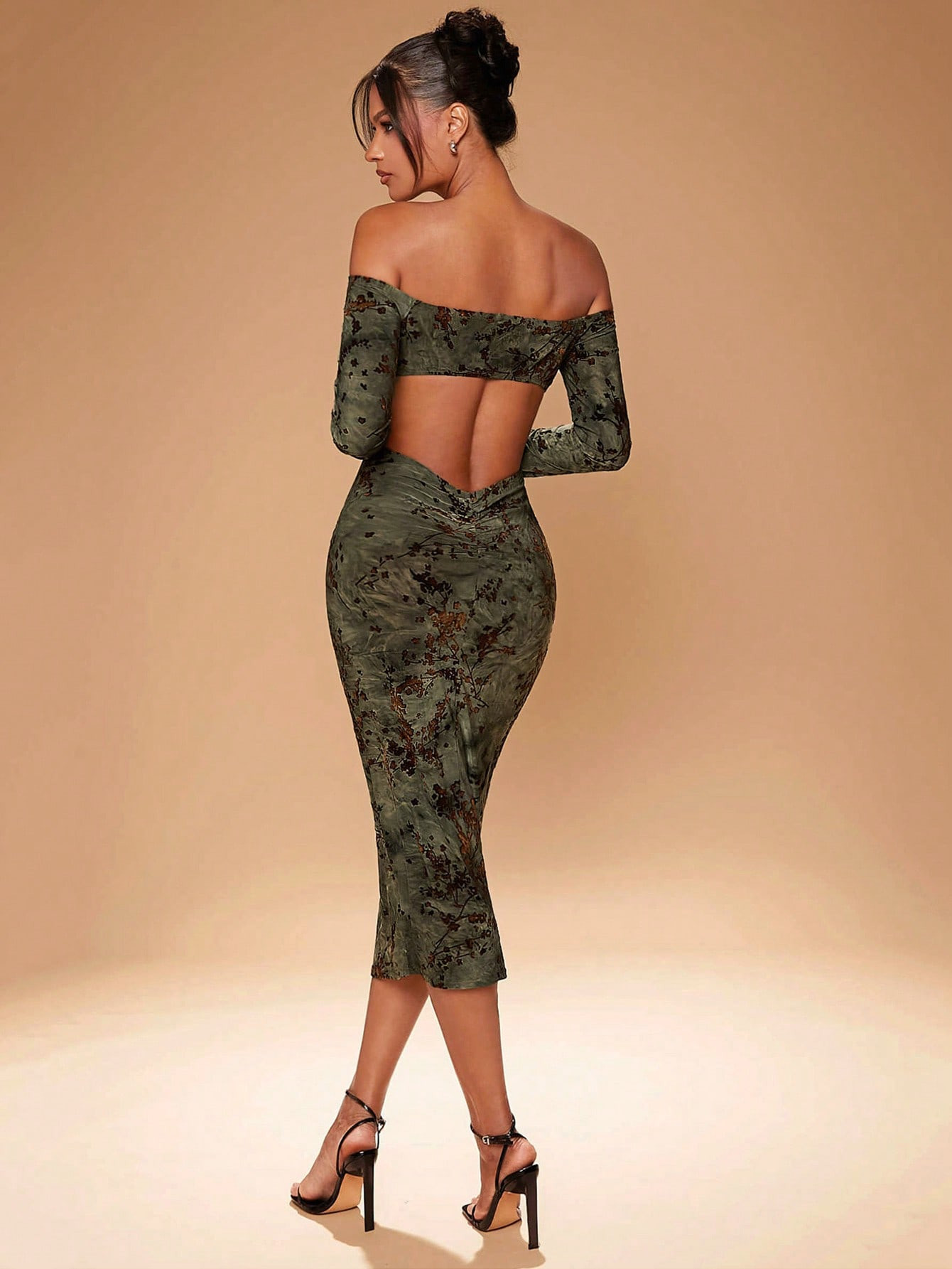 SHEIN Haute Backless Off Shoulder Bodycon Dress For Summer | SHEIN