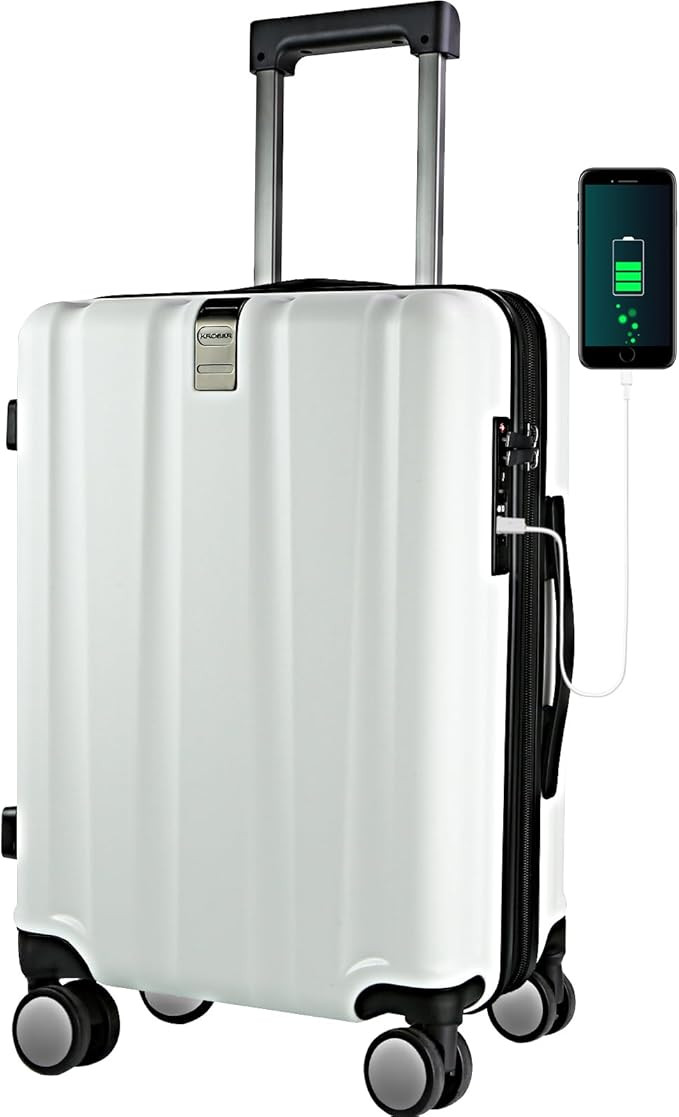 KROSER Hardside Expandable Carry On Luggage with Spinner Wheels & Built-in TSA Lock, Durable Suit... | Amazon (US)
