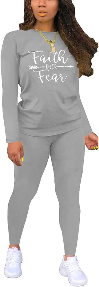 Nimsruc Two Piece Outfits For Women Sweatsuits Sets Casual Jogging Suit Matching Clothing | Amazon (US)