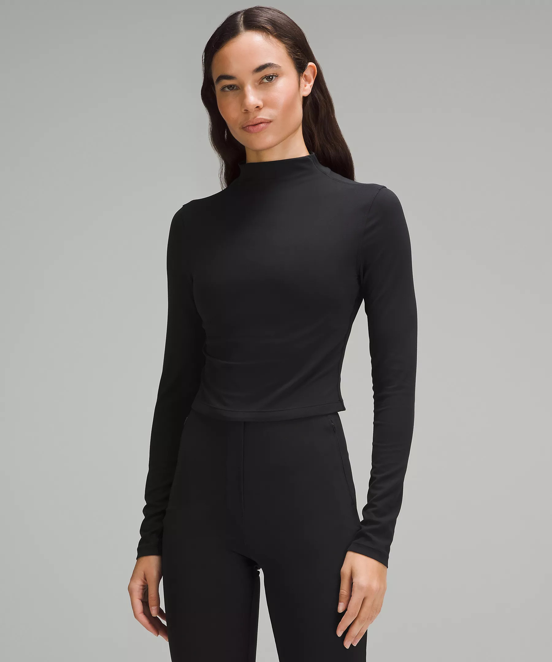 All Aligned Mock Neck Long Sleeve Shirt Online Only | Lululemon (US)
