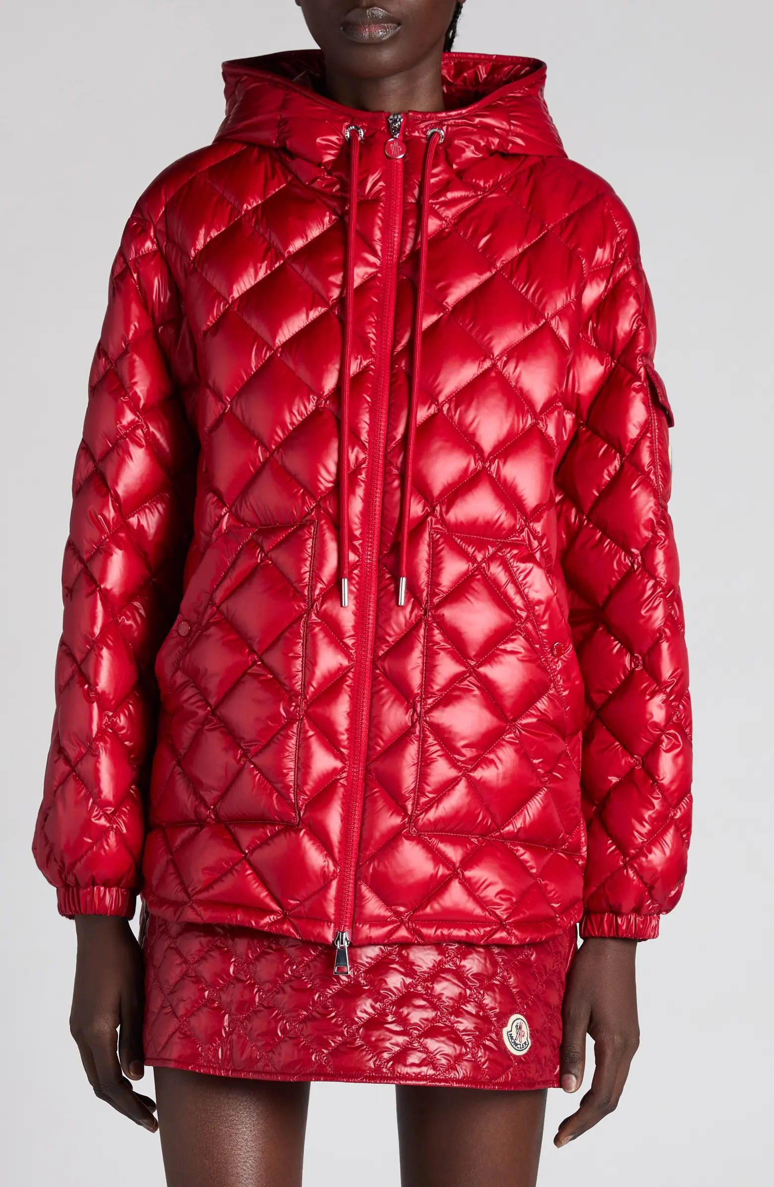 Moncler Diamond Quilted Down Hooded Jacket | Nordstrom | Nordstrom