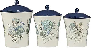 Certified International Bohemian Blue 3 pc Canister Set: 48 oz,58oz,88 oz, Multicolor | Amazon (US)