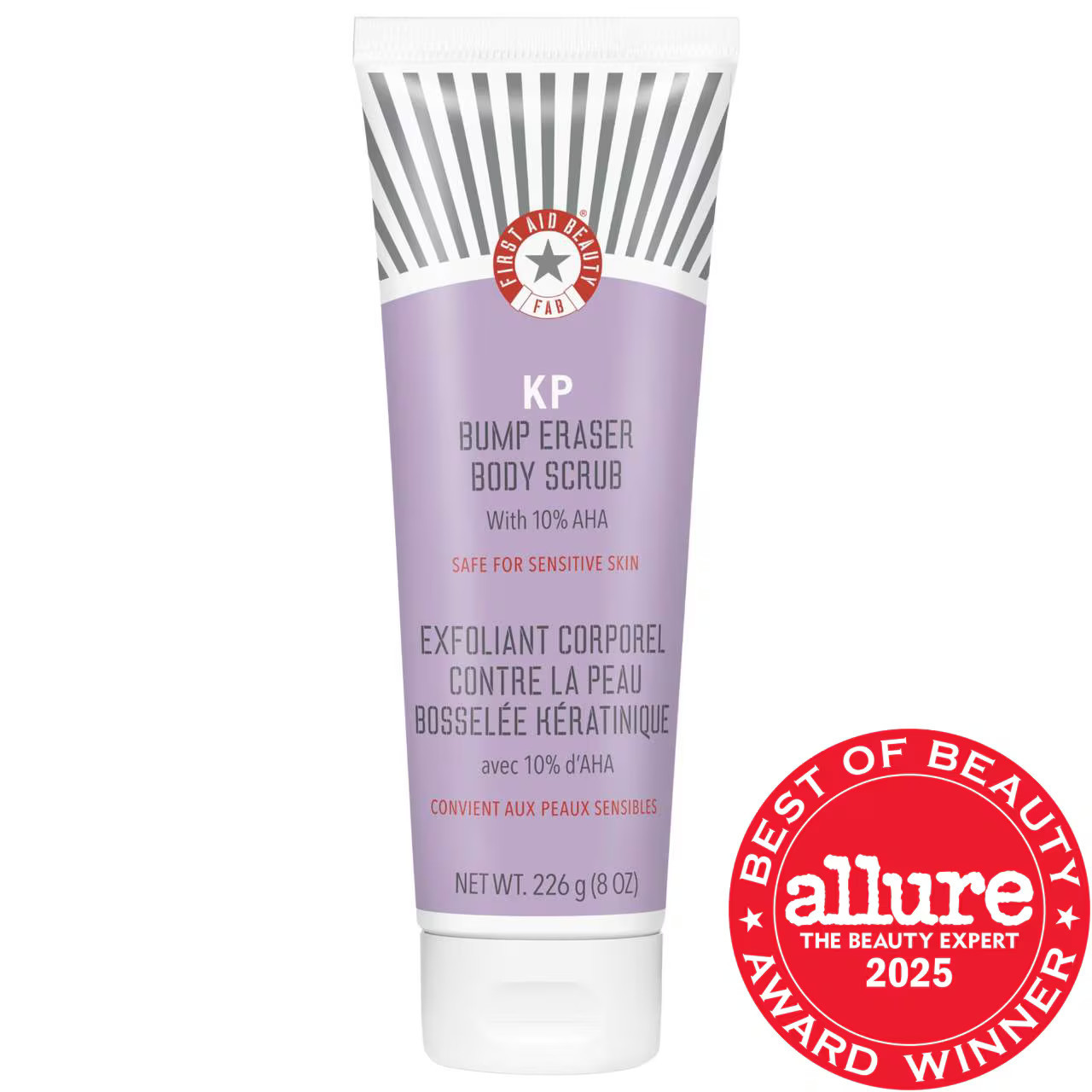 First Aid Beauty KP Bump Eraser Body Scrub with 10% AHA - Body Exfoliant for Keratosis Pilaris 8 oz/ 226 g | Sephora (US)