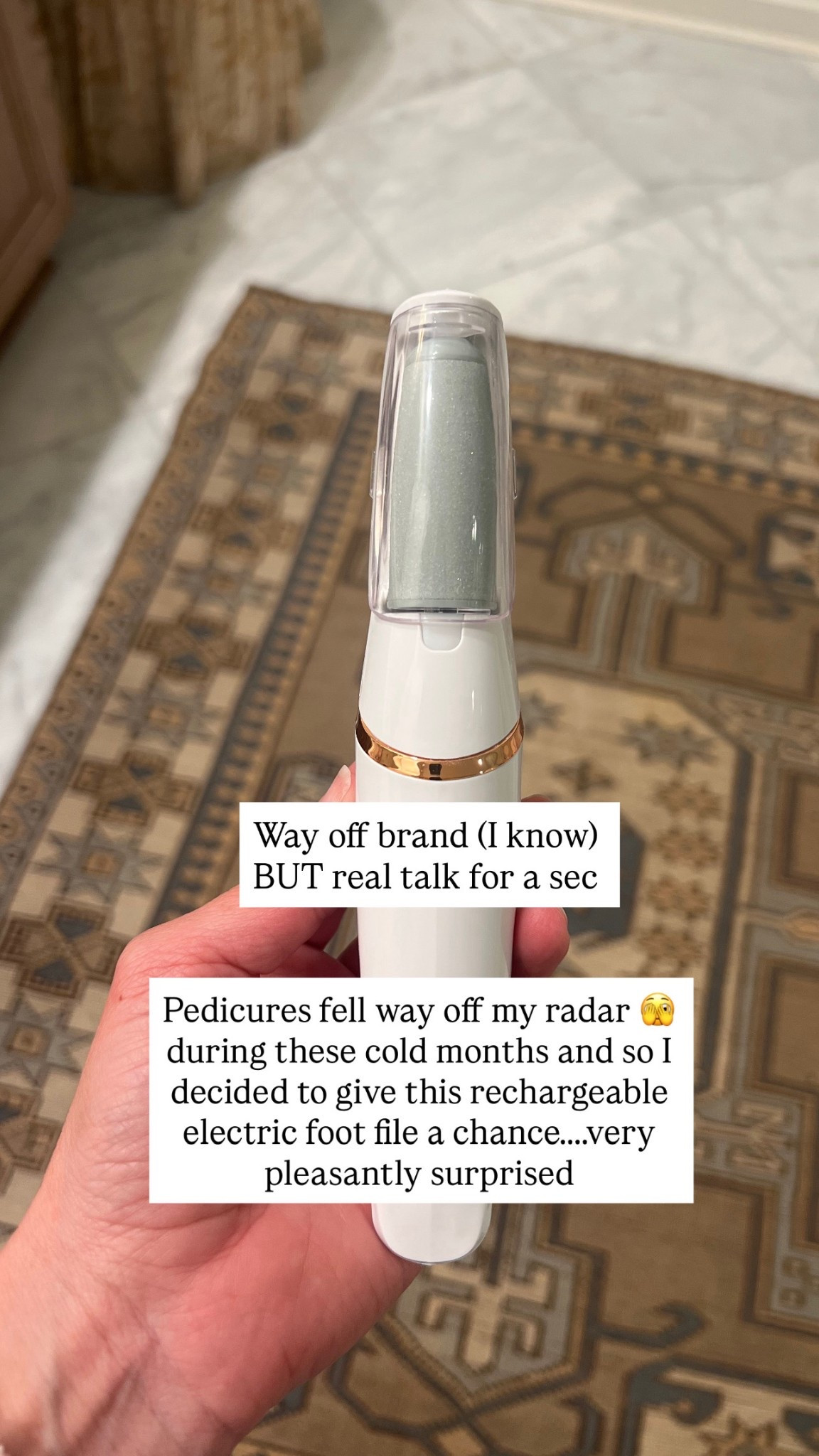 Foot file pedicure foot exfoliation 

#LTKselfcare #LTKmomlife