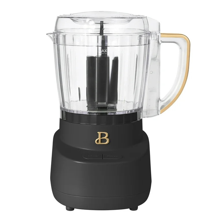 Beautiful 3-Cup Food Chopper, Black Sesame by Drew Barrymore - Walmart.com | Walmart (US)