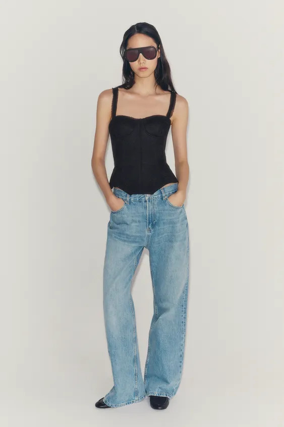 ZW COLLECTION LACE CORSET | Zara UK