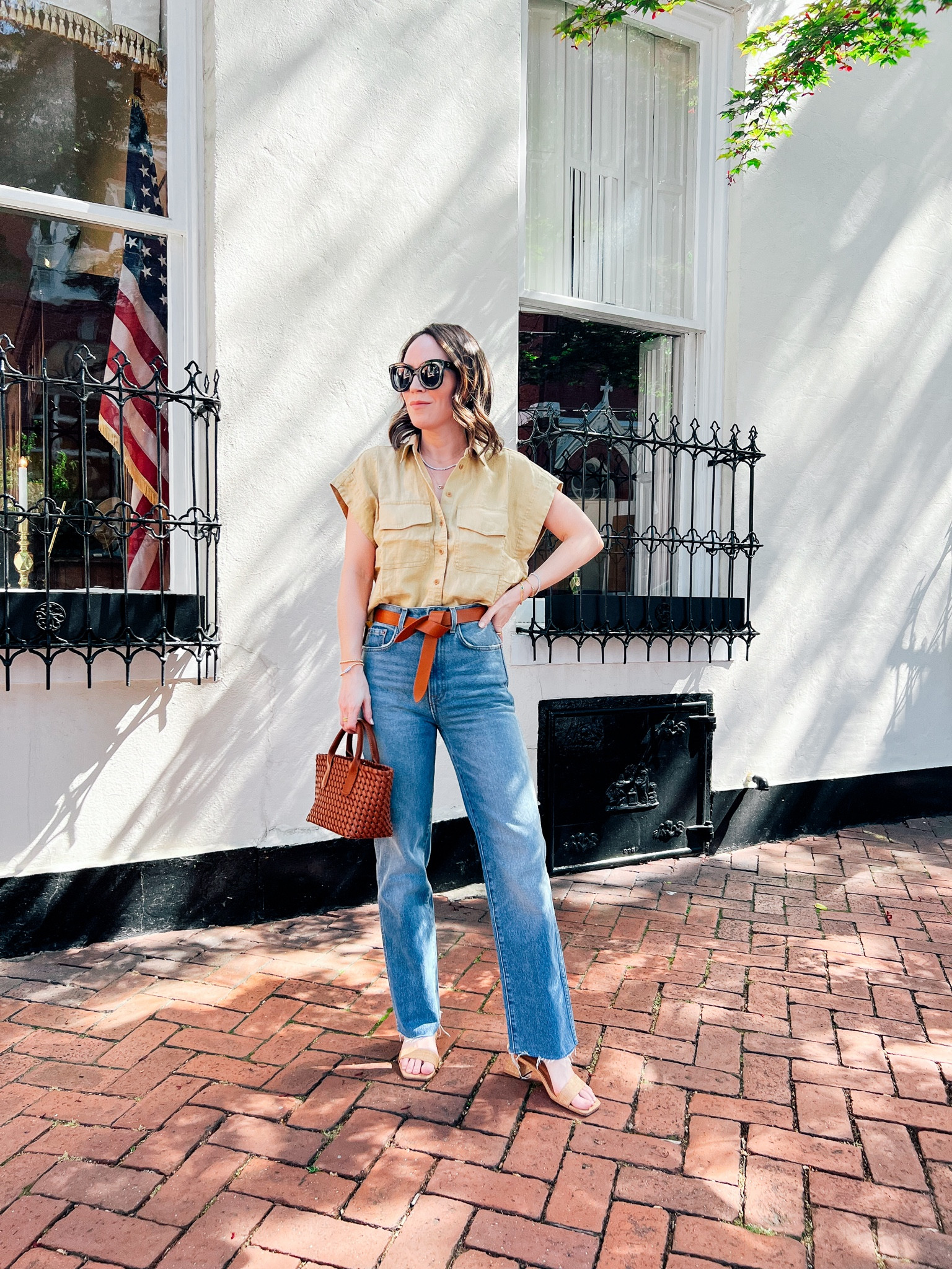 Styling a linen shirt for summer 

#LTKOver40 #LTKSeasonal