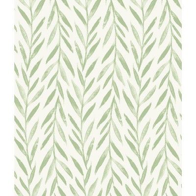 RoomMates Willow Magnolia Home Wallpaper Green | Target