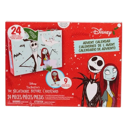 Disney Tim Burton's The Nightmare Before Christmas Advent Calendar, 24 Surprises, Ages 3 and up | Walmart (US)