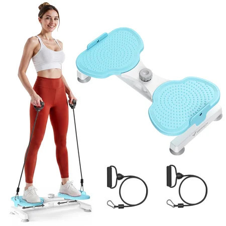 MERACH Slim Waist Twister, Silent Ab Toner for Women, 300 lbs Capacity, Core Workout Board for Home Gym, Blue | Walmart (US)
