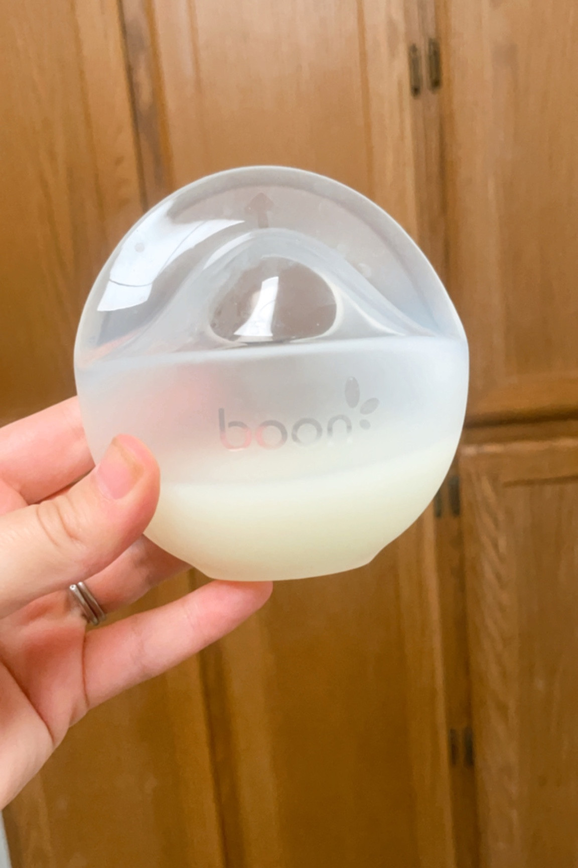 I just place this on the side baby is not nursing on and it acts as a passive milk collector! It has helped me to build a small freeze supply without having to pump! 

#LTKbump #LTKkids #LTKbaby