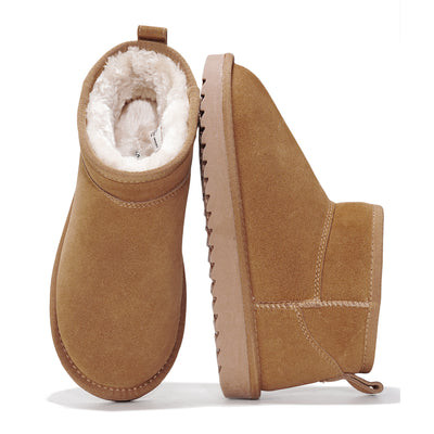 Project Cloud Women's |  100% Genuine Suede Ankle Boots | Water Resistant | Memory Foam| Lightweight | Non-Slip - Hippy Black / 8 | Project Cloud
