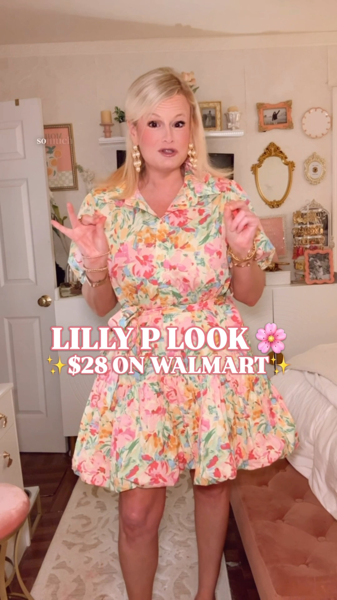 spring dress women | wedding guest dress women | Lilly Pulitzer look for less | preppy style dress | Walmart style | Walmart finds | floral mini dress | vacation dress women

The fact that this is $28 is honestly sorcery.

It already sold out once and restocked, and I completely understand why. The print. The puff sleeves. The collar. The waist tie. The bubble hem. It has that bright, polished, expensive-looking energy that feels straight out of a Lilly P spring drop, not Walmart.

100% cotton. I’m in a medium. True to size. Also comes in a denim option.

This is the kind of dress that does all the work for you. You put it on and suddenly you look like you had a plan. It feels feminine, pulled together, and special in that very specific way that makes people ask where it’s from.

It works for:
• spring outfits women
• spring dresses women
• wedding guest dress women
• bridal shower dress women
• baby shower outfit women
• vacation dress women
• brunch outfit women
• preppy style outfits
• resort style women

The silhouette is what makes it hit. The puff sleeve gives it shape and arm coverage. The waist tie keeps it flattering. And that watercolor floral print is just so Lilly coded it hurts. 

This is a true look for less. Not just cute for Walmart. Genuinely looks far more expensive than $28.

spring dress women, wedding guest dress women, floral mini dress women, puff sleeve dress women, cotton dress women, preppy style dress women, Lilly Pulitzer look for less, Lilly inspired dress, vacation dress women, brunch dress women, bridal shower dress women, baby shower dress women, resort wear women, Walmart style women, Walmart finds fashion, Free Assembly dress, colorful spring dress women, bubble hem dress women, denim dress women, look for less dress women

#LTKFindsUnder50 #SpringDress #WeddingGuestDress #PreppyStyle #LookForLess #WalmartStyle #WalmartFinds #GoingViral

#LTKWorkwear #LTKSeasonal #LTKWedding