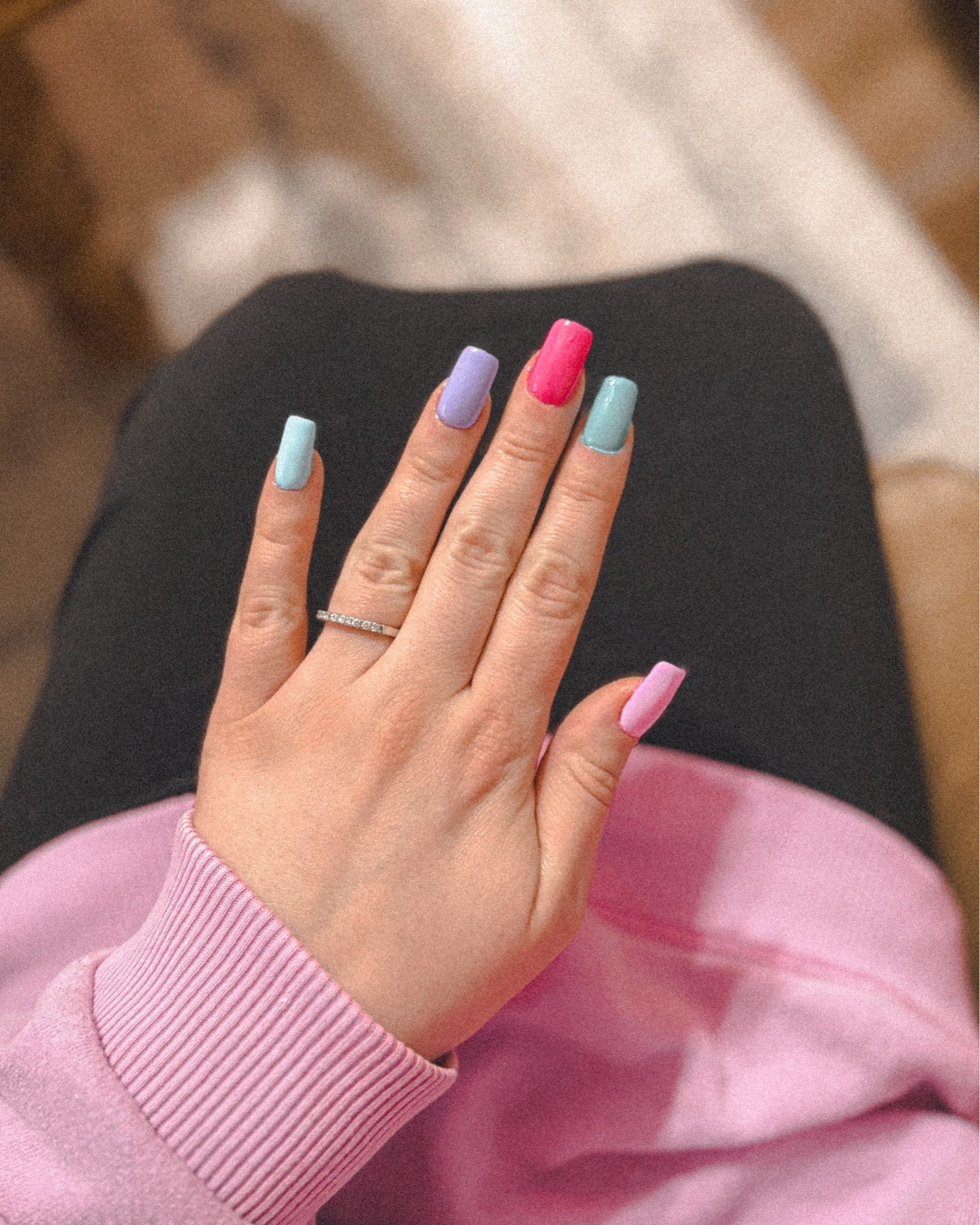 Finally did my nails for the first time in quite some time, I love the bright spring colors! 🩷🩵💜

#LTKSpringSale #LTKmomlife #LTKselfcare
