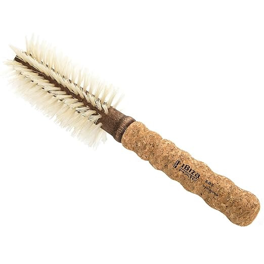 Ibiza Hair Round Boar Bristle Brush (B Series) | Blonde Bristles with Cork Handle | Ideal for Col... | Amazon (US)