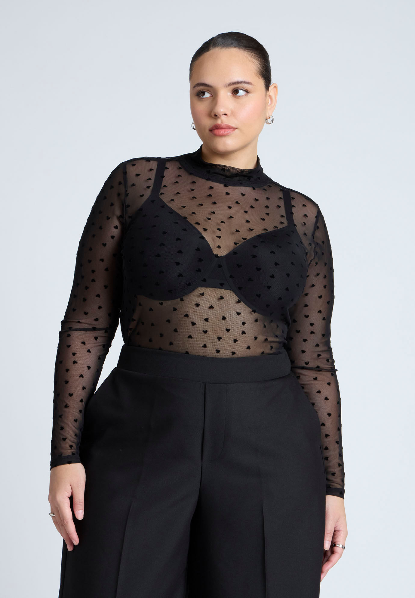 Mesh Heart Top | Eloquii