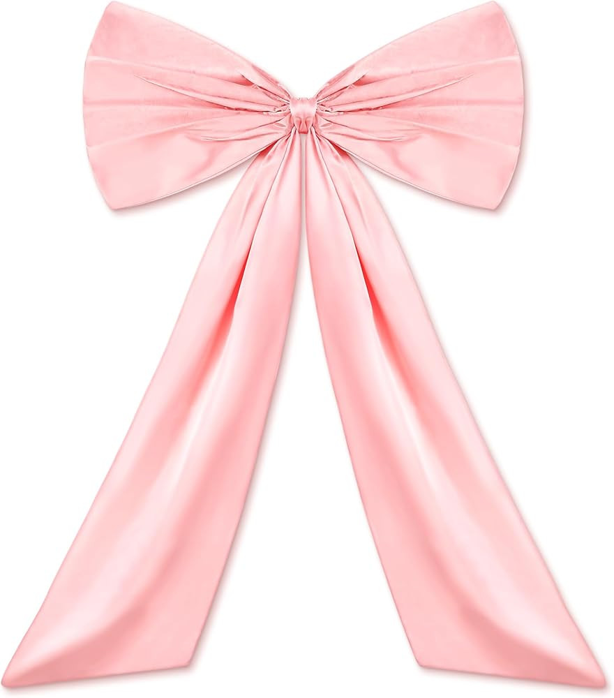 Large Bow Big Coquette Bow for Birthday Party Room Wall Decor, giant Ribbon Tie Hanging Gift | Amazon (US)