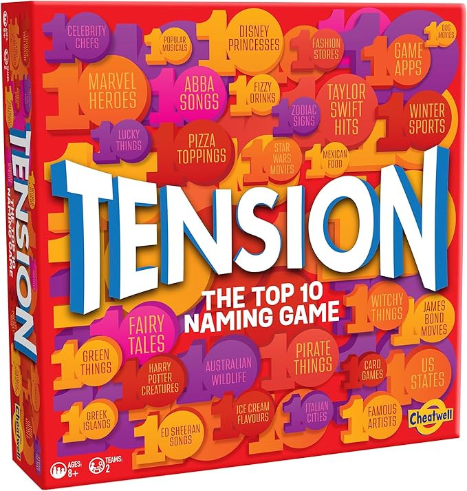 Cheatwell Games Family Tension - The Top 10 Naming Game - Party Game For Ages 8+ - Trivia Game Th... | Amazon (UK)
