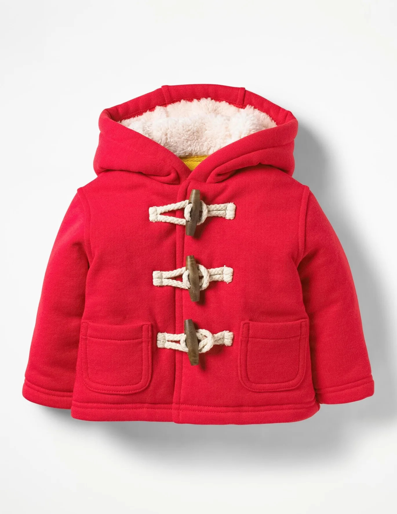 Shaggy-Lined Duffle Coat - Engine Red | Boden US | Boden (US)