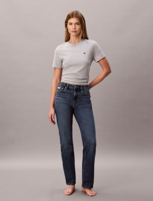 High Rise Straight Jeans | Calvin Klein | Calvin Klein (US)