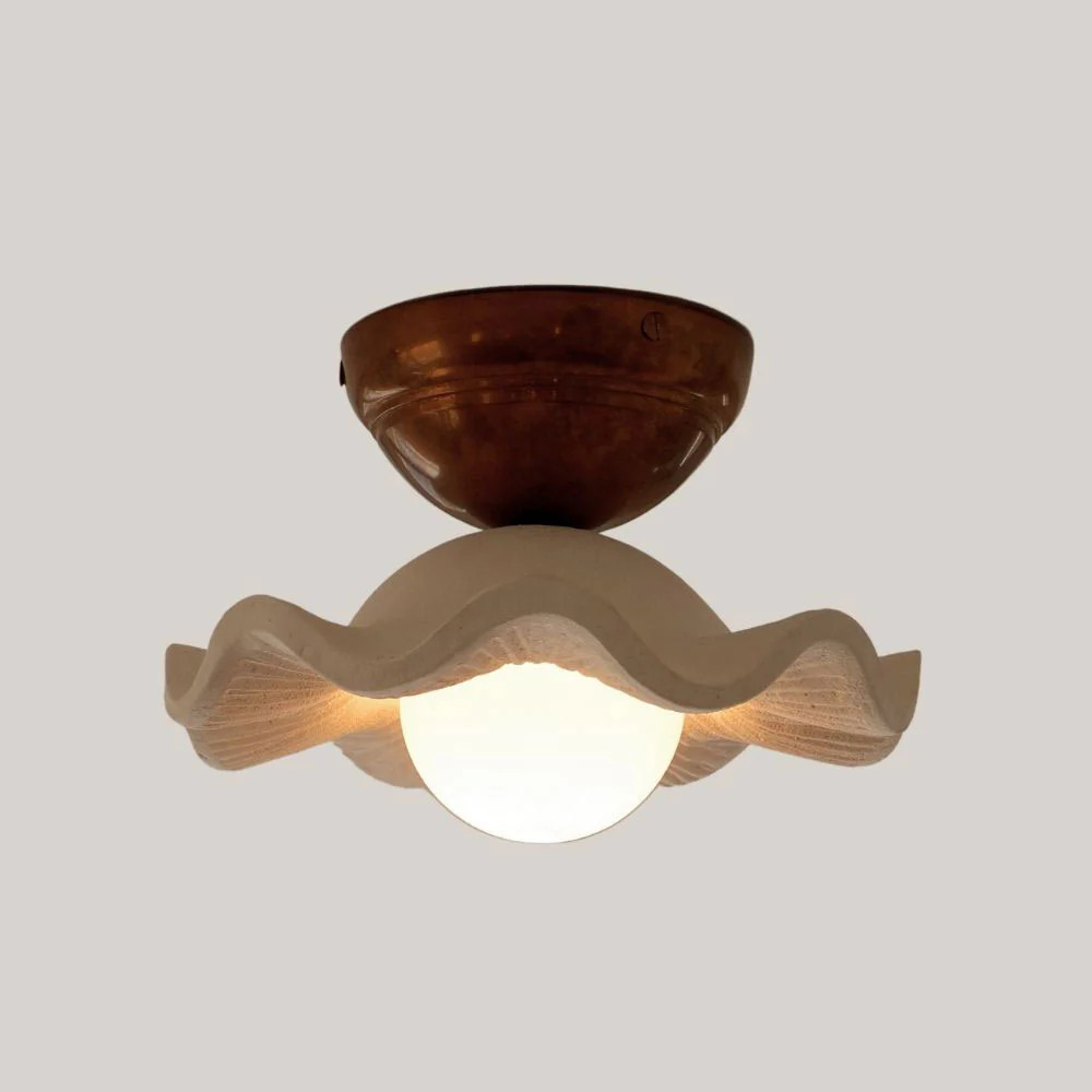 Ceramic Flush Mount Ceiling Light | Roan Iris