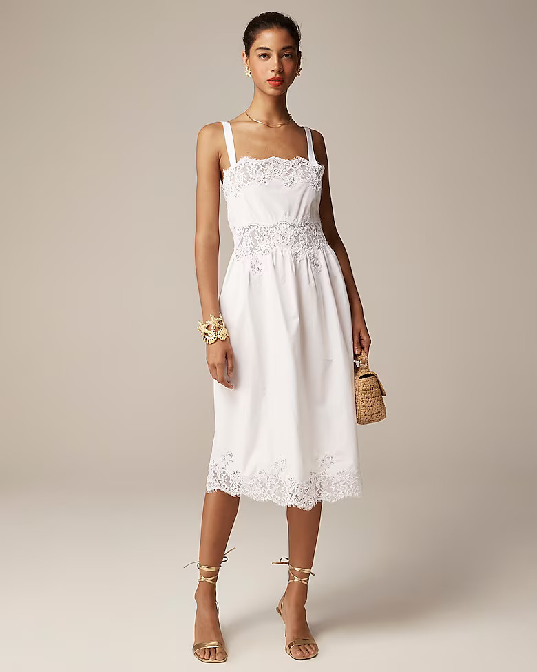 Philomena dress in cotton poplin | J. Crew US
