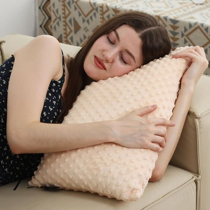 Weighted Pillow, 6.6lbs 20 * 12 Inch Tactile Sensory Huggable Lap Pillows with Machine Washable C... | Amazon (US)