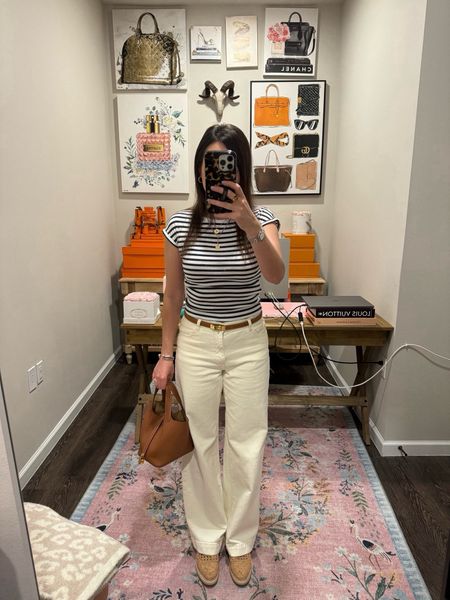 Wide leg ivory ecru jeans that I am OBSESSED with (normal size 25) with a Zara tee and my new fave wedge sneakers 



#LTKFindsUnder100 #LTKSeasonal #LTKStyleTip