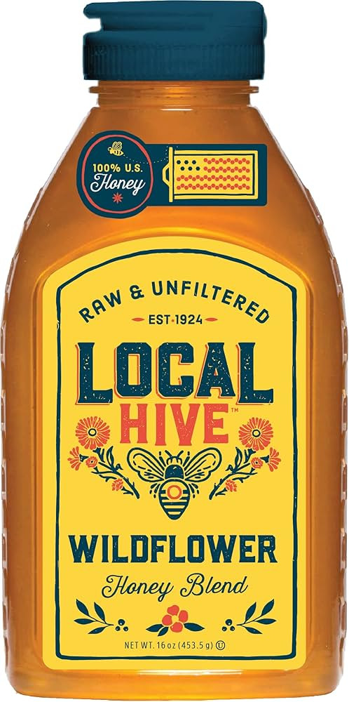 Local Hive Wildflower Raw Unfiltered Honey – 16oz, 100% Pure US Honey, Sourced from American Be... | Amazon (US)